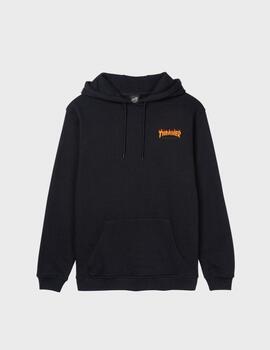 Sudadera SantaCruzxThrasher Women Flame Dot Hood Blk