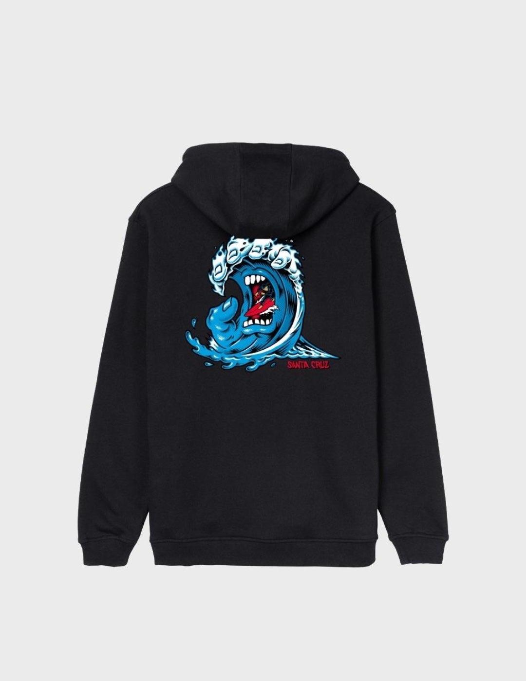 Sudadera Santa Cruz Screaming Wave Black