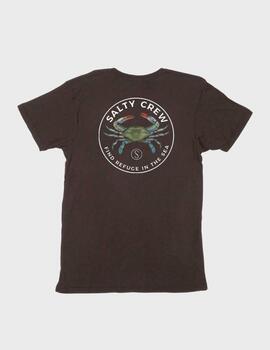 Camiseta Salty Crew Blue Crabber Black