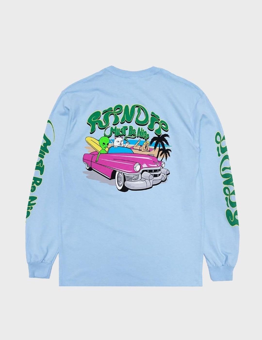 Camiseta Ripndip L/S Nerm Rider Azul