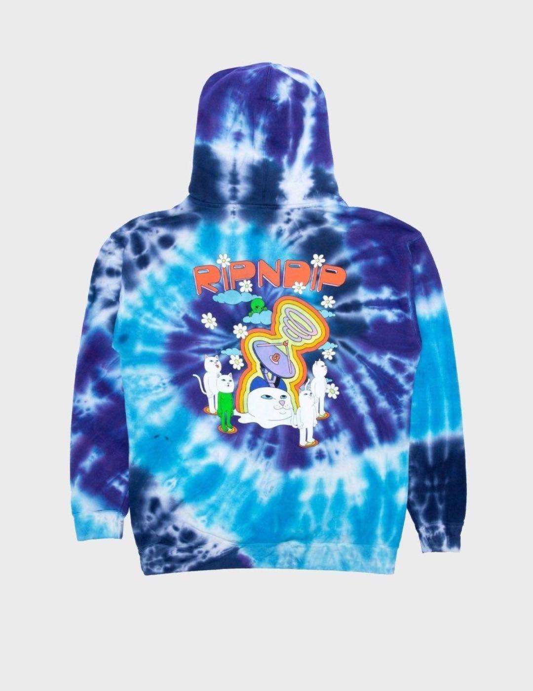 Sudadera Ripndip Stellar Purple/Blue Spiral Dye