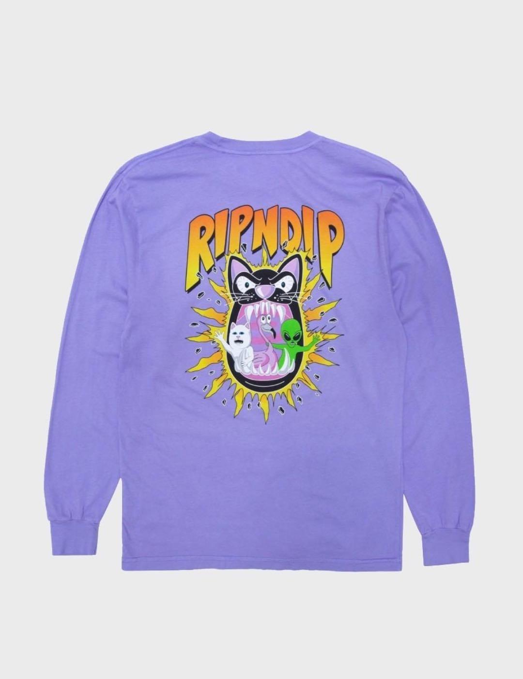 Camiseta Ripndip L/S Hellavanight Lilac