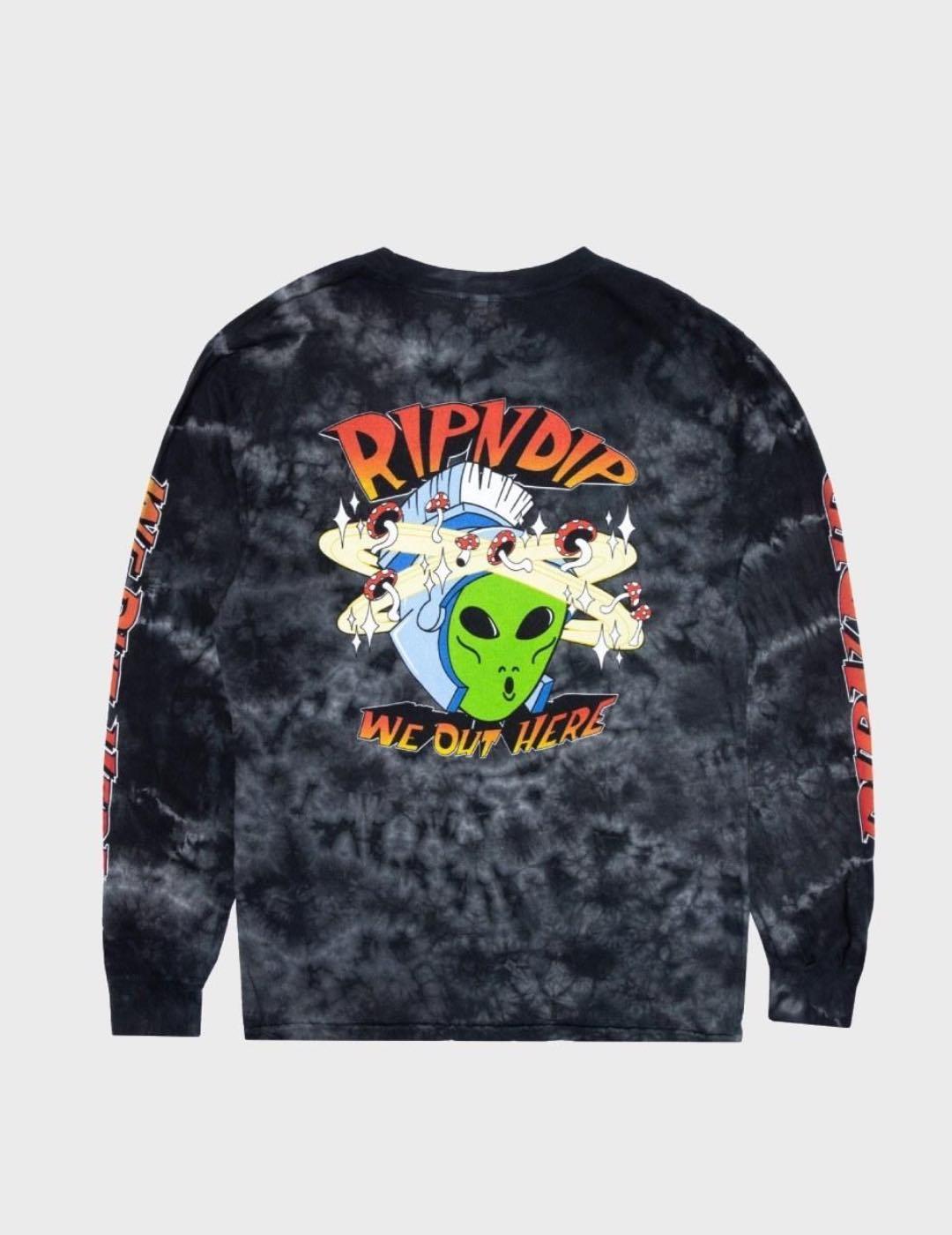 Camiseta Ripndip L/S Out Of This World Black