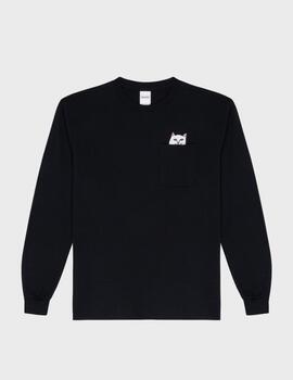 Camiseta Ripndip L/S Lord Nermal Pocket Long Black