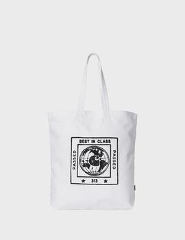 Bolso Carhartt WIP Stamp Tote WhiteBlack