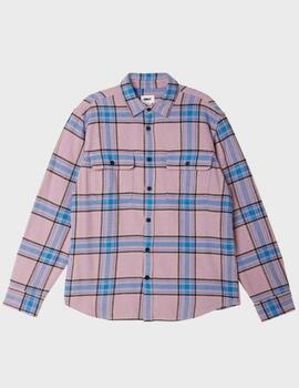 Camisa Obey Eugene Woven LilacChalkMulti