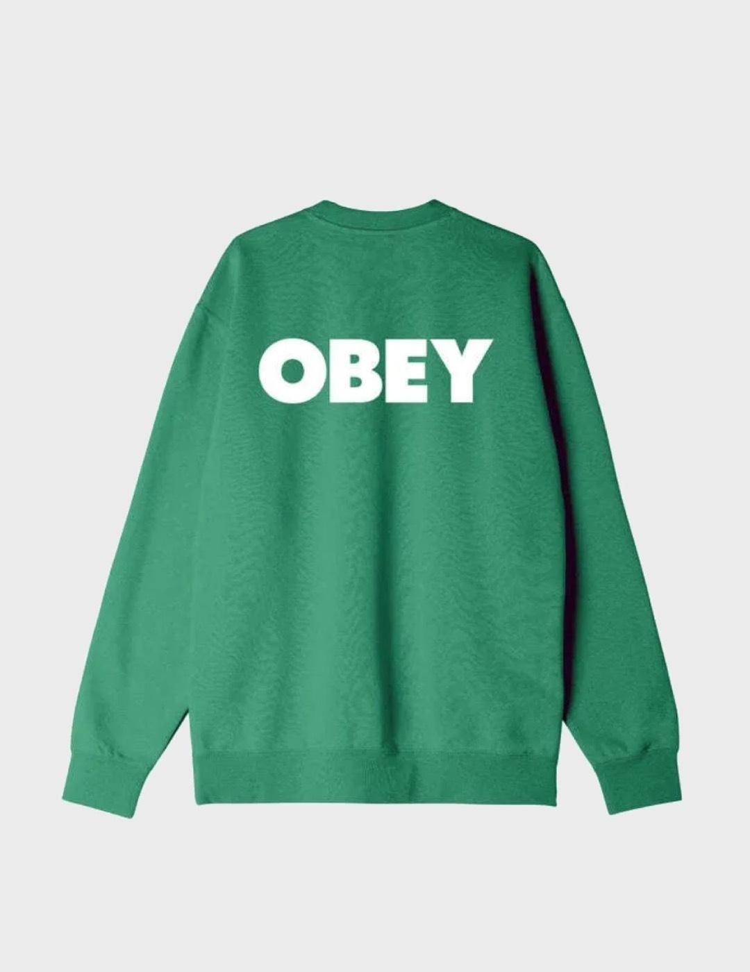 Sudadera Obey Bold Crew PalmLeaf