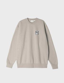 Sudadera Obey Eyes Icon Crew SilverGrey