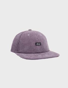 Gorra Obey Cord Label 6 Panel Strapb Wineberry