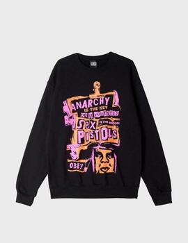 Sudadera Obey Anarchy Black