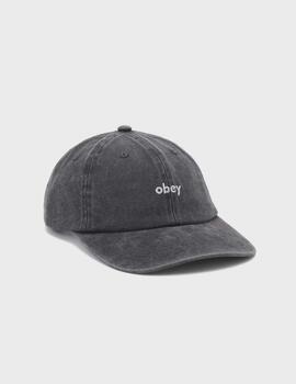 Gorra Obey Pigment Lowercase 6 Panel Stra PigmentBlack