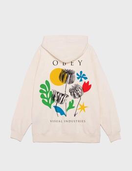 Sudadera Obey Flowers Papers Scissors Unbleached