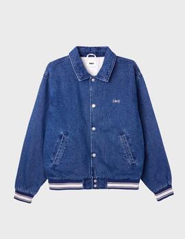 Chaqueta Obey Rose Blouson StoneWashIndigo