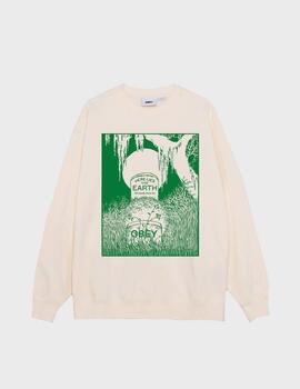 Sudadera Obey Here Lies The Earth Unbleached