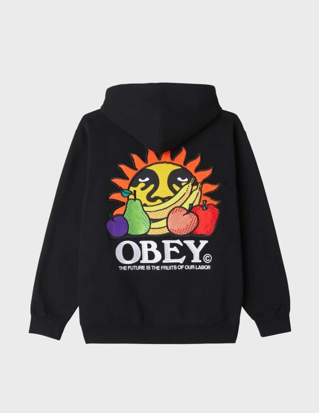 Sudadera Obey Our Labor Hood Black