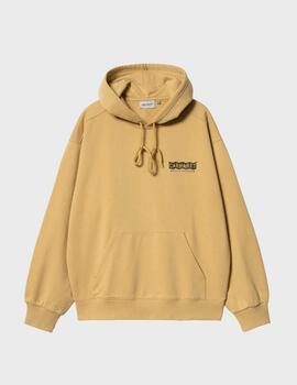 Sudadera Carhartt WIP Hooded Stamp Sweat Brbn/Blck