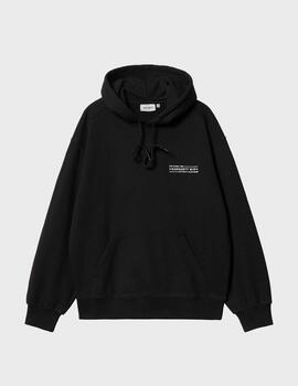 Sudadera Carhartt WIP Hooded Stamp Sweat Blck/wht