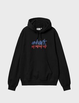 Sudadera Carhartt WIP Hooded Stereo Sweat Black