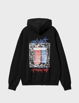 Sudadera Carhartt WIP Hooded Stereo Sweat Black