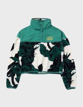 Sudadera HUF Sativa Sherpa NaturalGreen