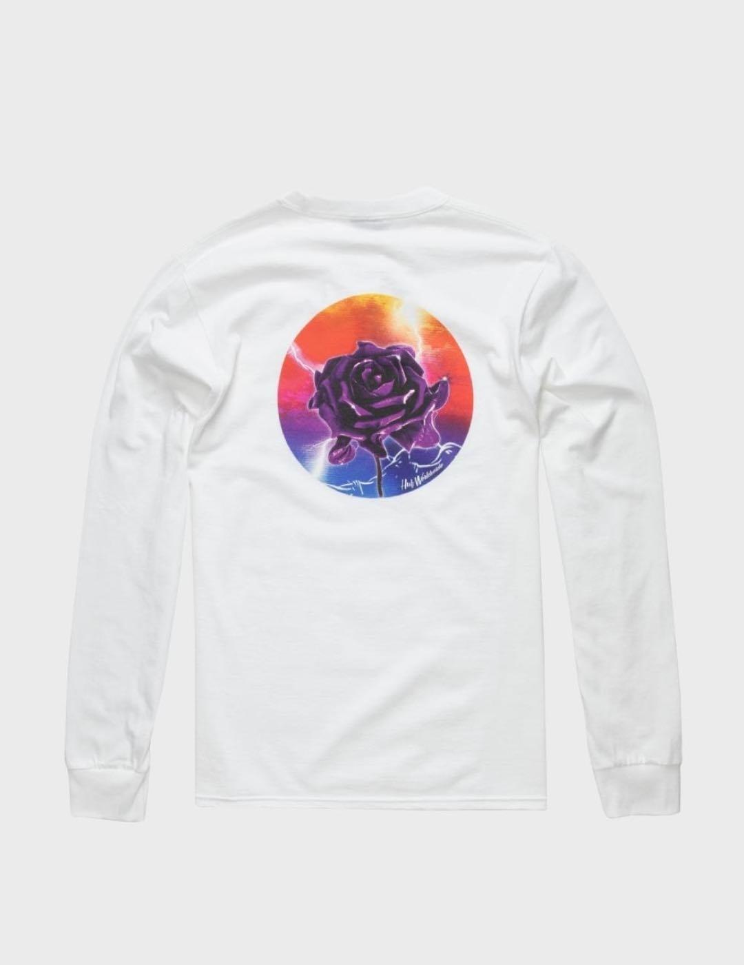Camiseta HUF Lightning Rose L/S White