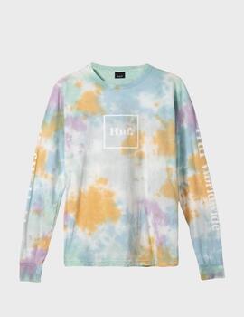 Camiseta HUF Prims Wash Domestic L/S WhiteMulti