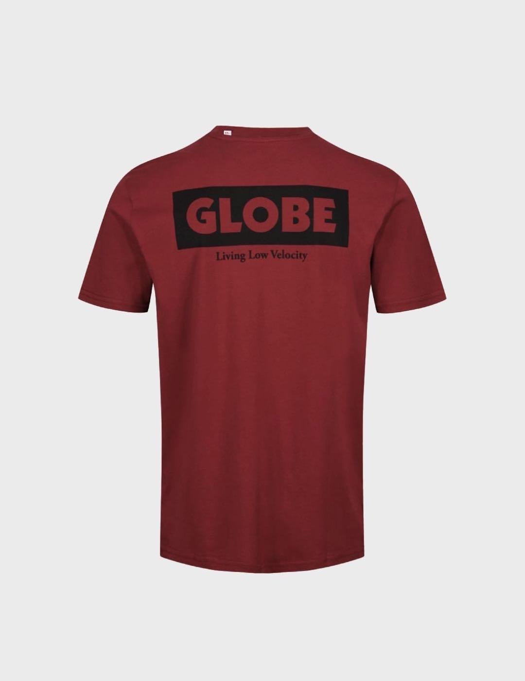 Camiseta Globe Living Low Velocity Granate