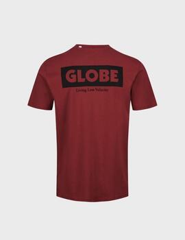 Camiseta Globe Living Low Velocity Granate