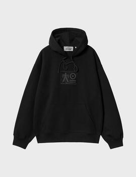 Sudadera Carhartt WIP x TRESOR Basement Hooded Blk