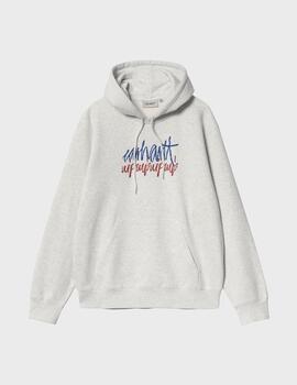 Sudadera Carhartt WIP Hooded stereo sweat AshHeath