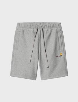 Pántalón Carhartt WIP American Script Sweat Short GreyHeathr