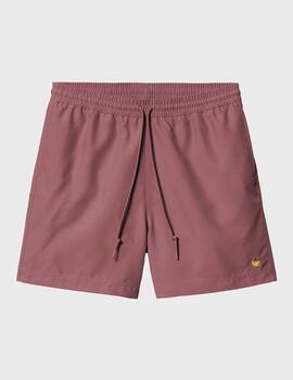 Bañador Carhartt WIP Chase Swim Trunks Fuchsia