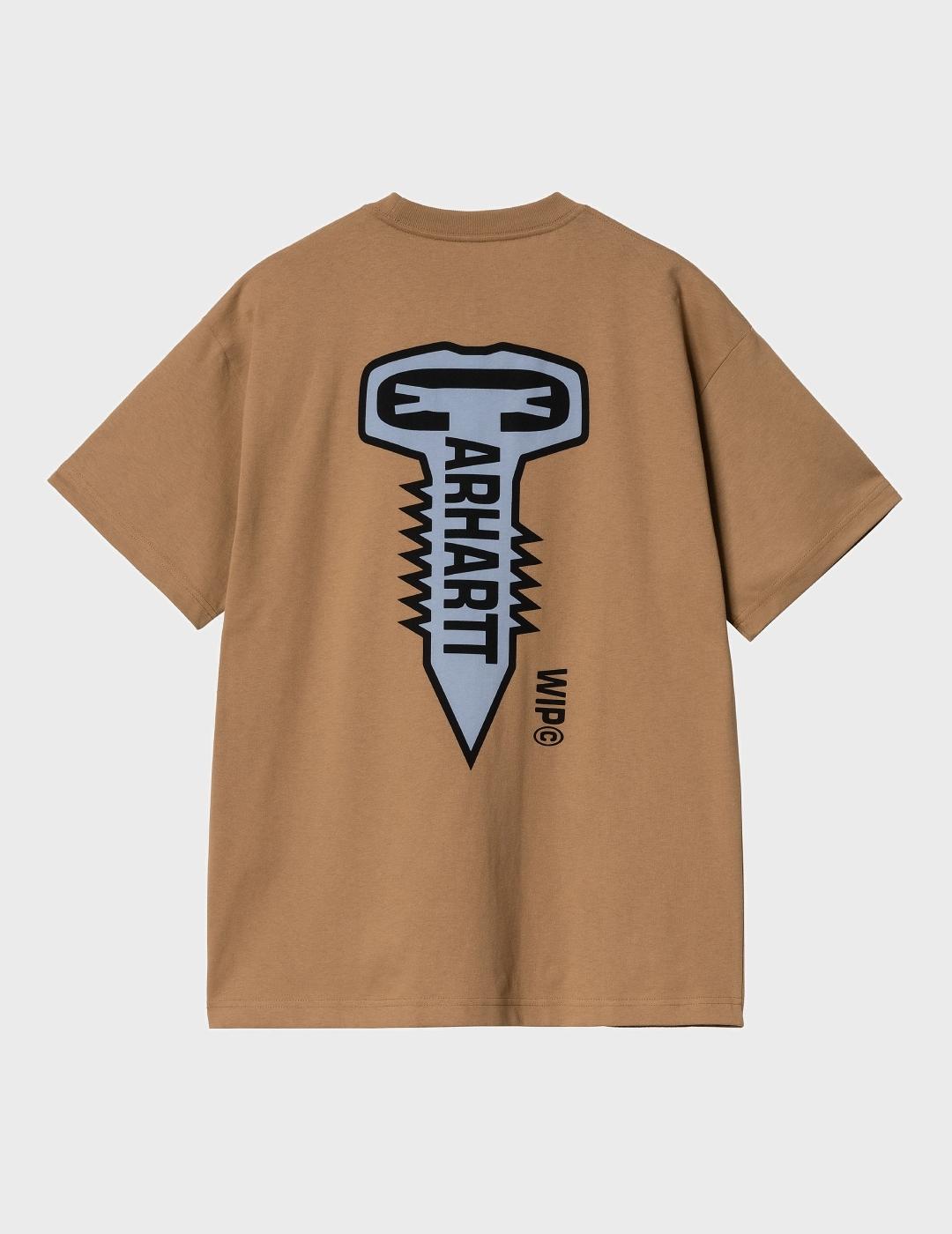 Camiseta Carhartt WIP S/S Cross Screw Peanut