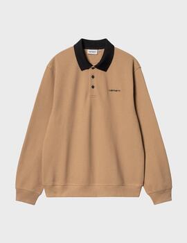 Polo Carhartt Wip L/S Vance Rugby Shirt Peanut