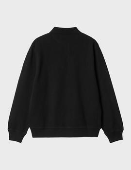 Polo Carhartt Wip L/S Vance Rugby Shirt Black/Whit