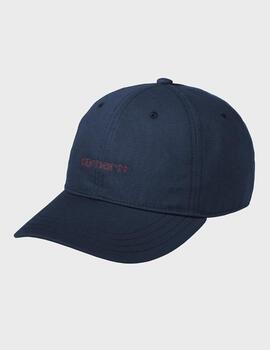 Gorra Carhartt WIP Canvas Script Air Force Blue/Ma