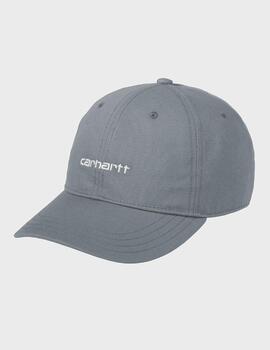 Gorra Carhartt WIP Canvas Script Dove Grey / Wax