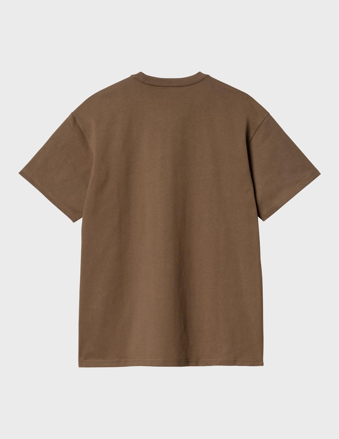 Camiseta Carhartt WIP S/S Chase Chocolate/Gold