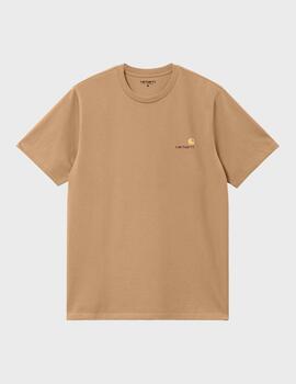 Camiseta Carhartt WIP S/S American Script Peanut