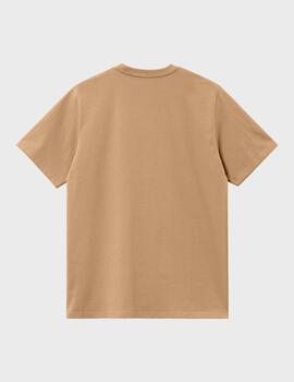 Camiseta Carhartt WIP S/S American Script Peanut