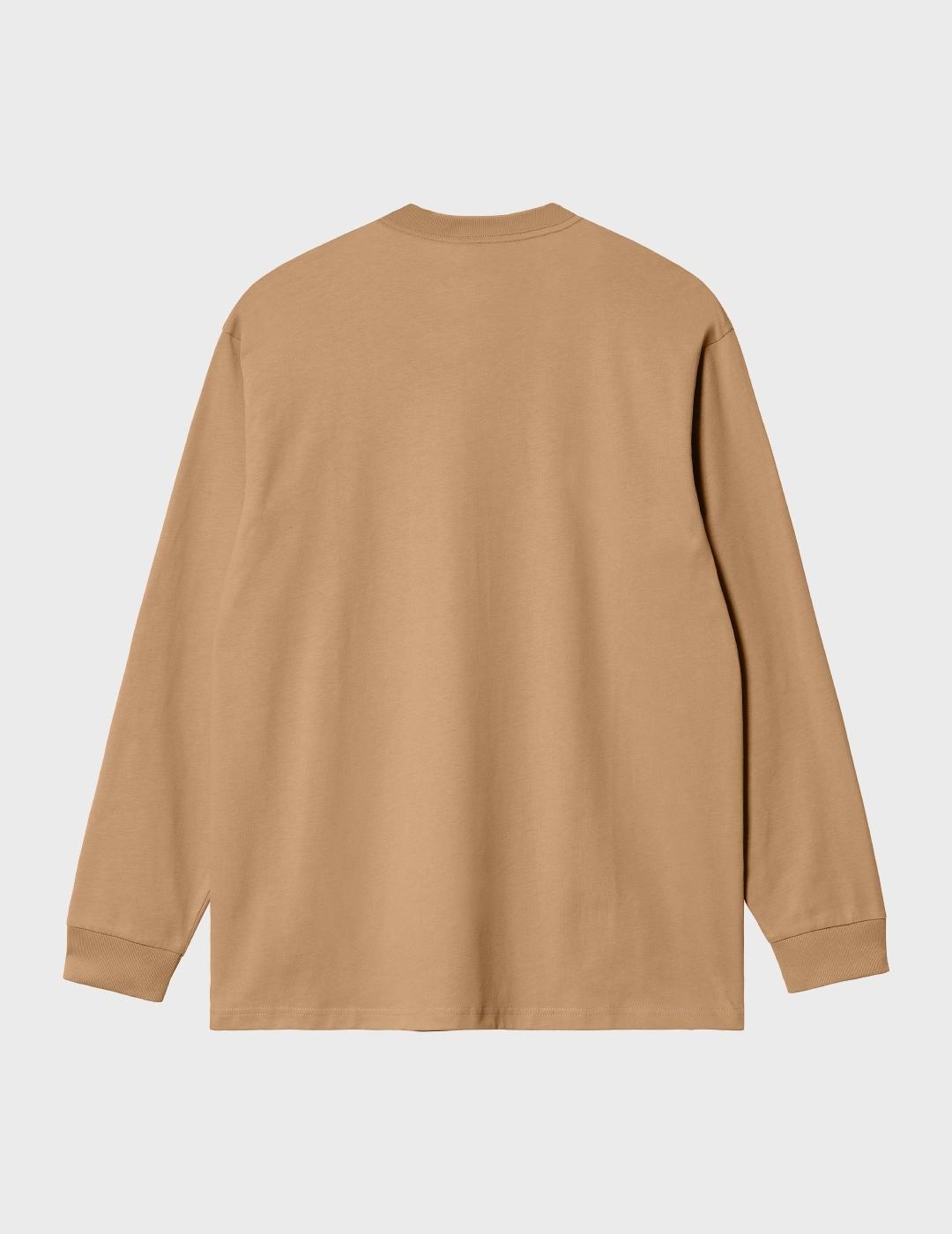 Camiseta Carhartt WIP L/S Chase Peanut/Gold