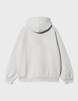 Sudadera Carhartt WIP Hooded AshHeather/DuckBlue