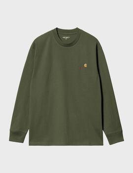 Camiseta Carhartt Wip L/S American Script T-Shirt