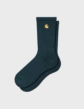 Calcetines Carhartt WIP Chase DuckBlue/Gold