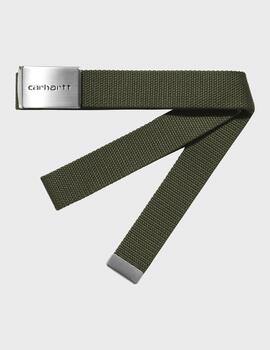 Cinturón Carhartt WIP Clip Chrome Office Green