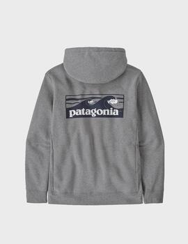 Sudadera Patagonia Boardshort Logo Uprisal Grey