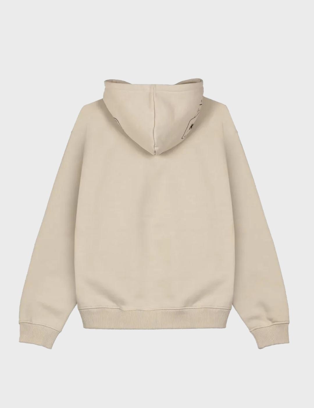 Sudadera Grimey Deeper Heavyweight Cream