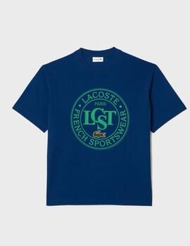 Camiseta Lacoste Estampada TH2753 Blue