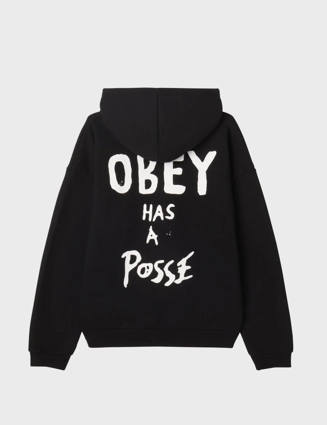 Sudadera Obey Posse Extra Heavy Black