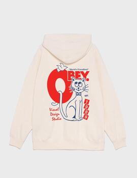 Sudadera Obey World S Friendliest Unbleached